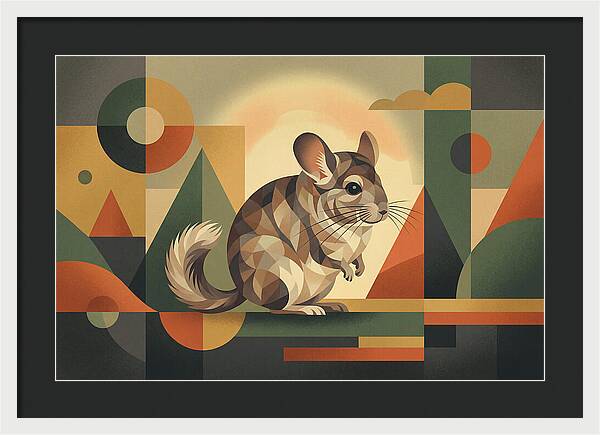 Chinchilla In Geometric Harmony