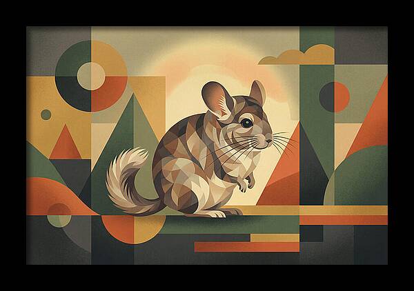 Chinchilla In Geometric Harmony