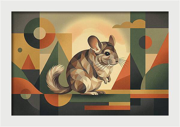 Chinchilla In Geometric Harmony