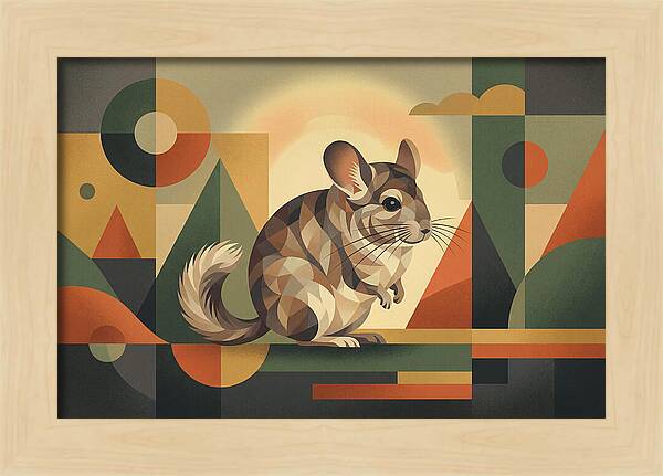 Chinchilla In Geometric Harmony