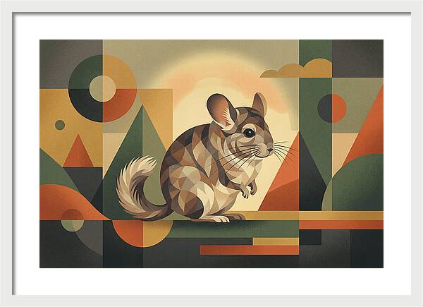 Chinchilla In Geometric Harmony