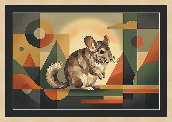 Chinchilla In Geometric Harmony