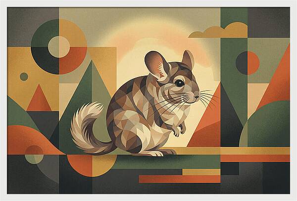 Chinchilla In Geometric Harmony