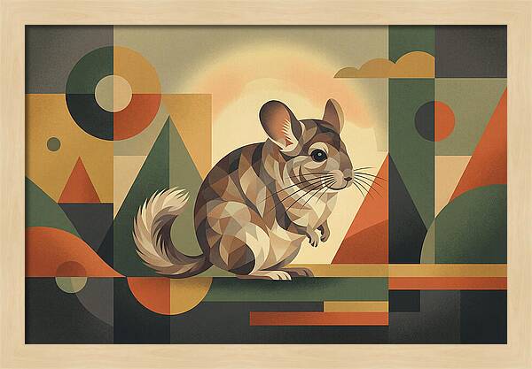 Chinchilla In Geometric Harmony