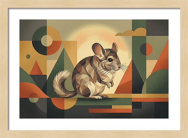Chinchilla In Geometric Harmony