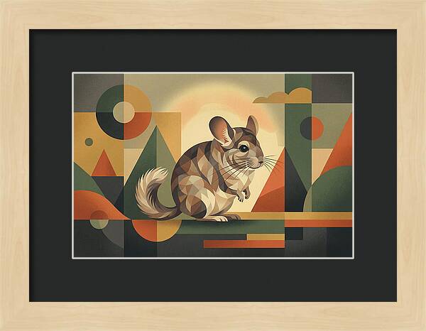 Chinchilla In Geometric Harmony