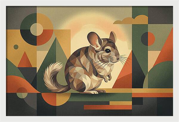 Chinchilla In Geometric Harmony