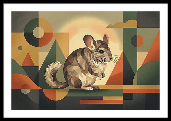 Chinchilla In Geometric Harmony