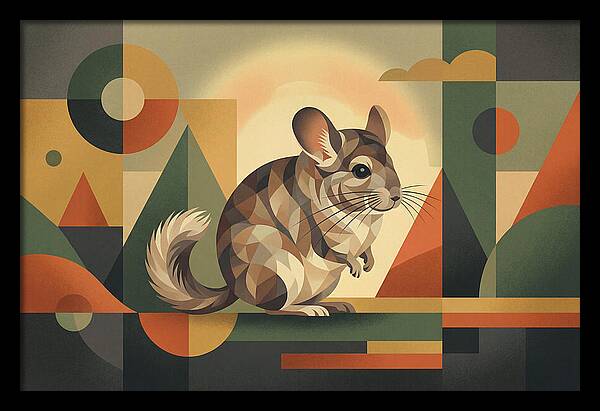 Chinchilla In Geometric Harmony