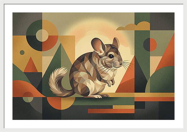 Chinchilla In Geometric Harmony
