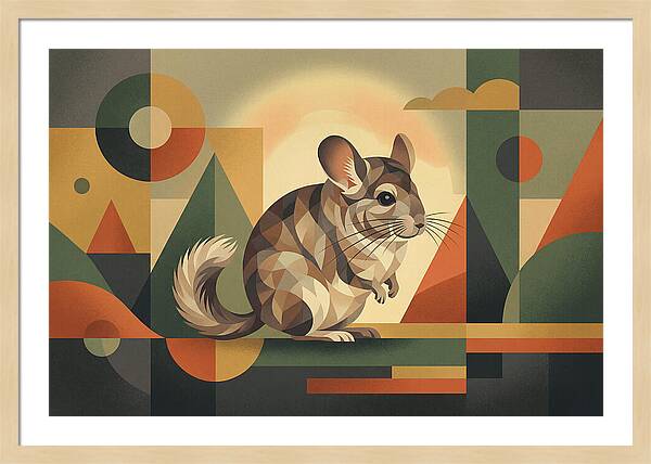 Chinchilla In Geometric Harmony