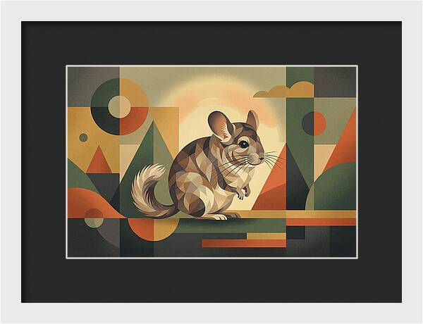 Chinchilla In Geometric Harmony