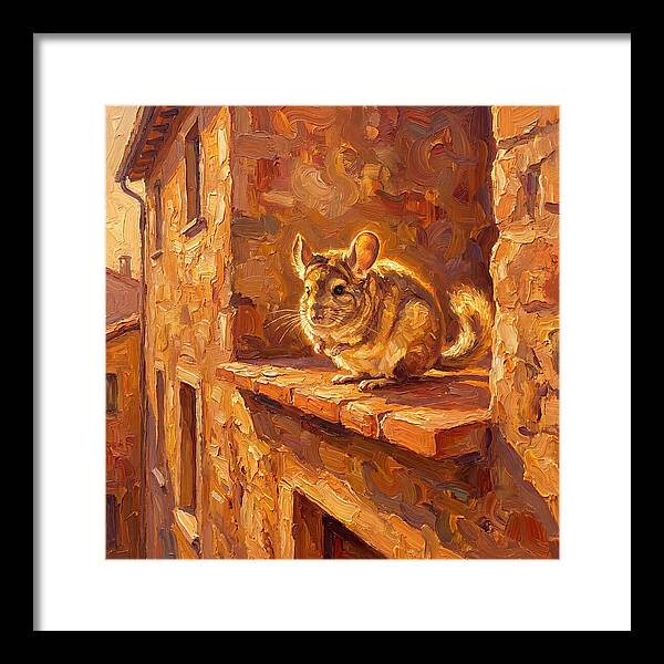 Chinchilla On A Mediterranean Ledge