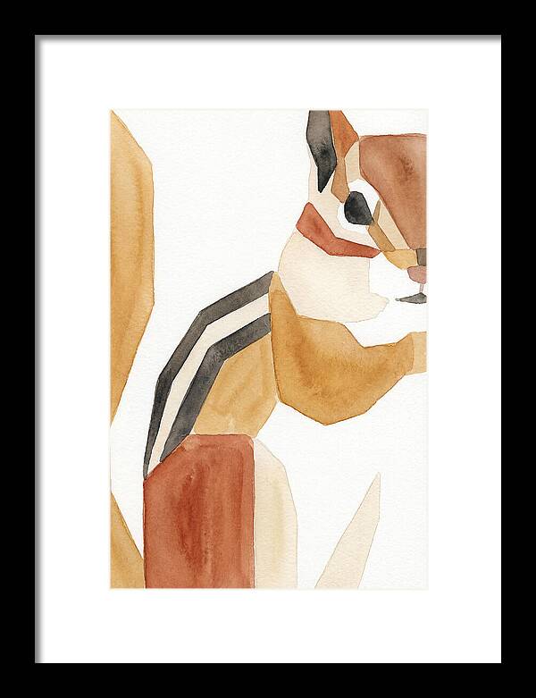 Chipmunk In Minimalist Style