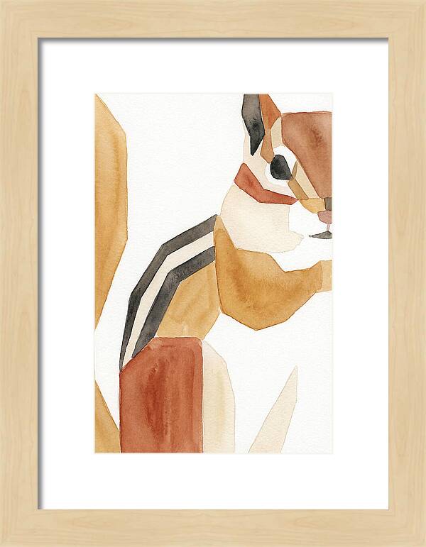 Chipmunk In Minimalist Style