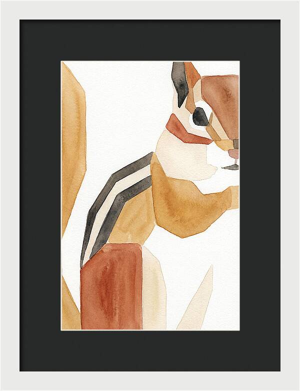 Chipmunk In Minimalist Style