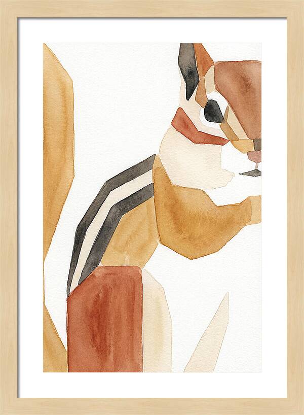 Chipmunk In Minimalist Style
