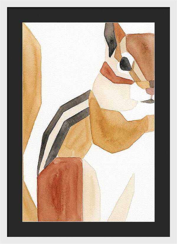 Chipmunk In Minimalist Style
