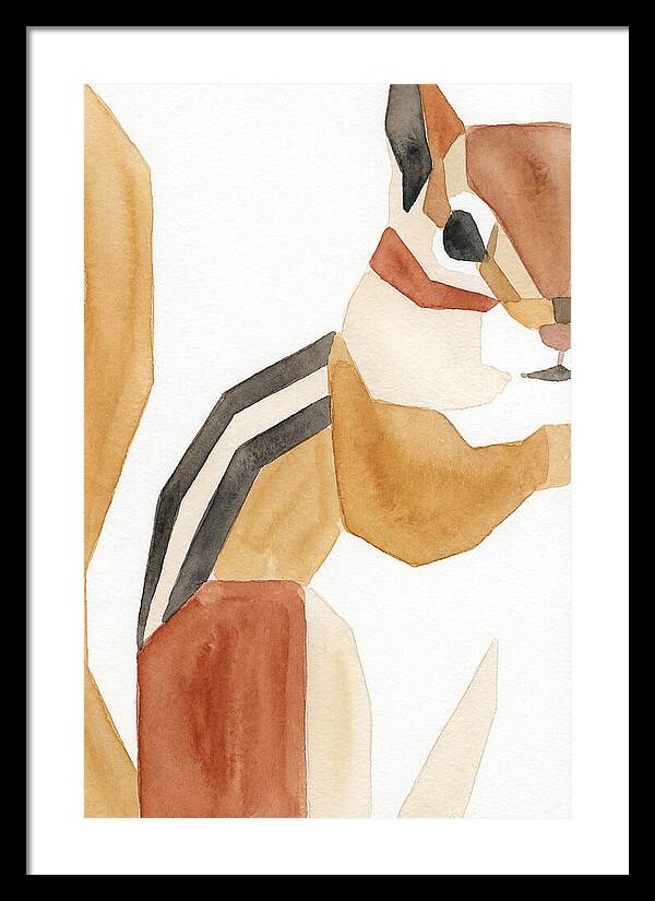Chipmunk In Minimalist Style
