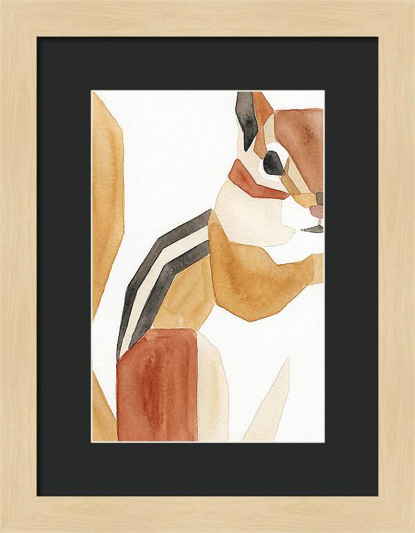 Chipmunk In Minimalist Style