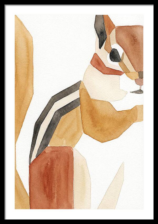 Chipmunk In Minimalist Style