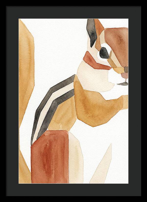 Chipmunk In Minimalist Style