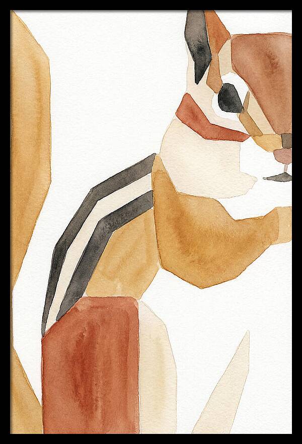 Chipmunk In Minimalist Style