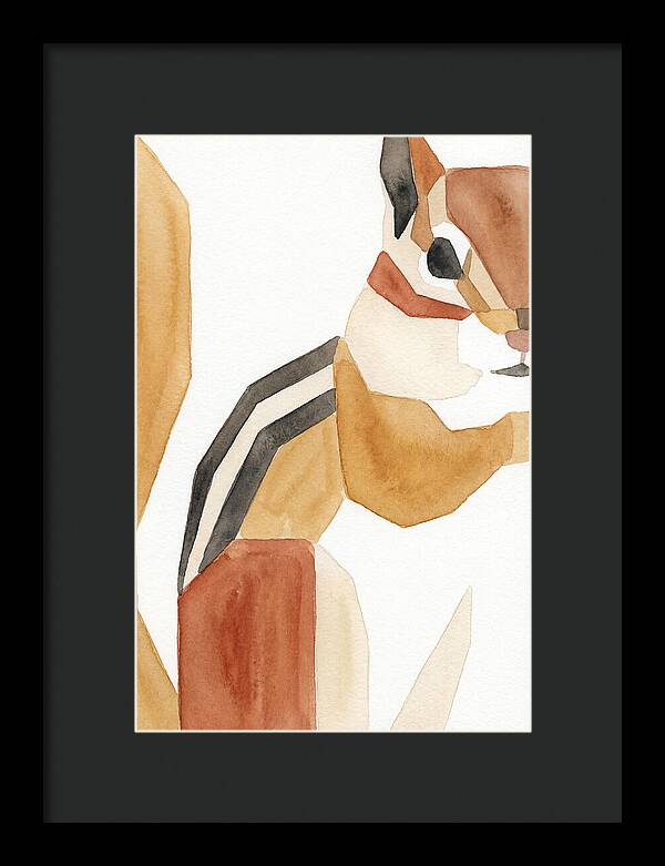Chipmunk In Minimalist Style