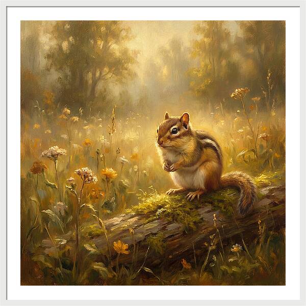 Chipmunk In Nature