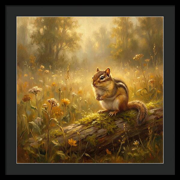 Chipmunk In Nature