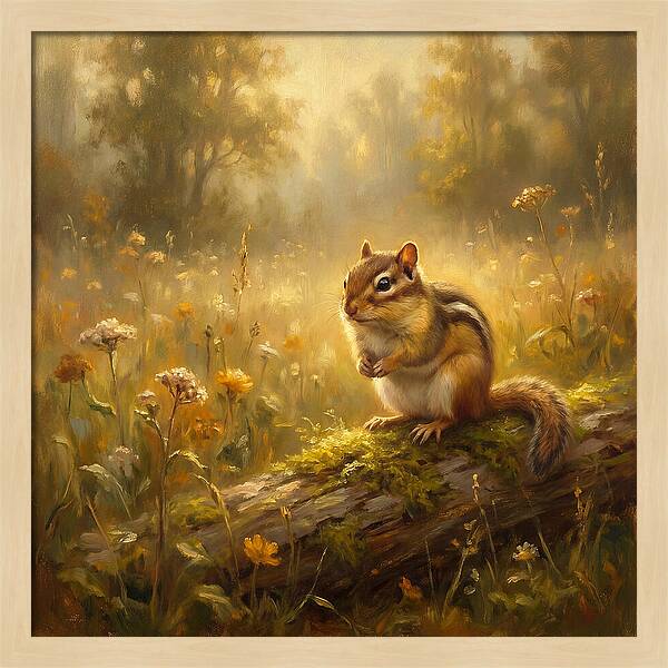 Chipmunk In Nature