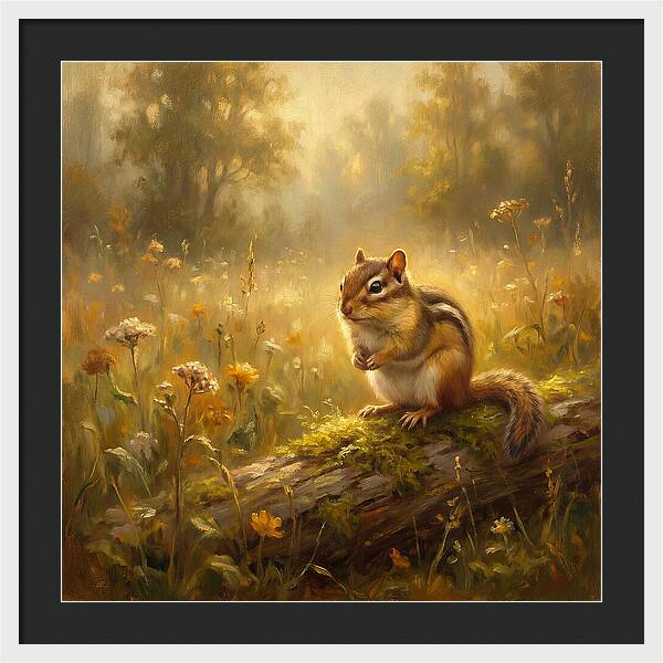Chipmunk In Nature