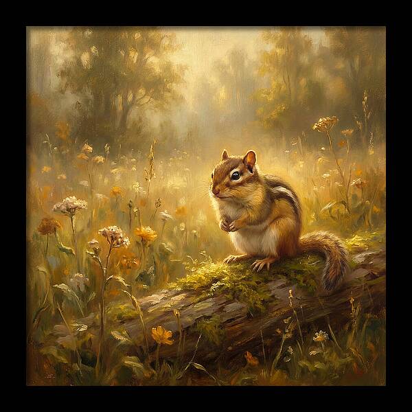 Chipmunk In Nature