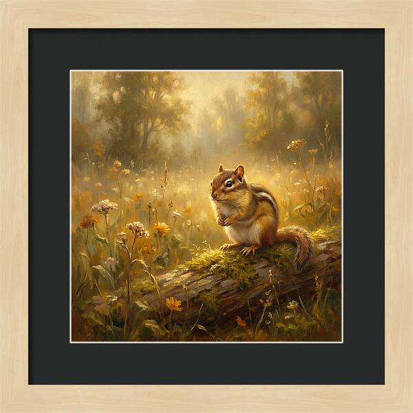 Chipmunk In Nature