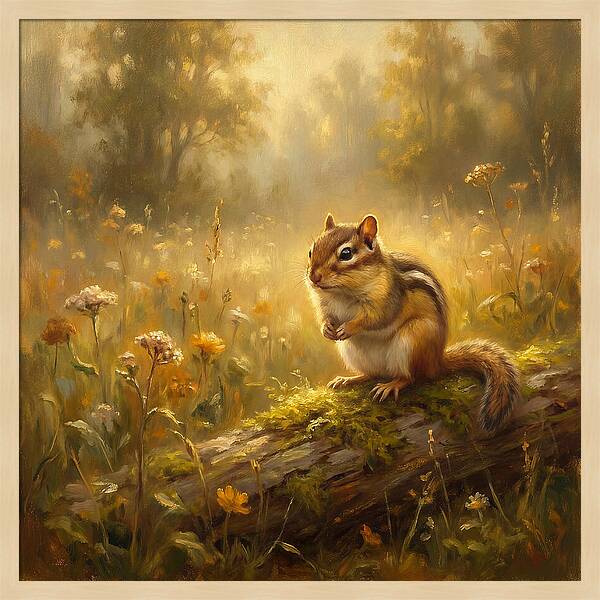 Chipmunk In Nature