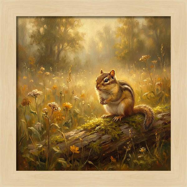 Chipmunk In Nature