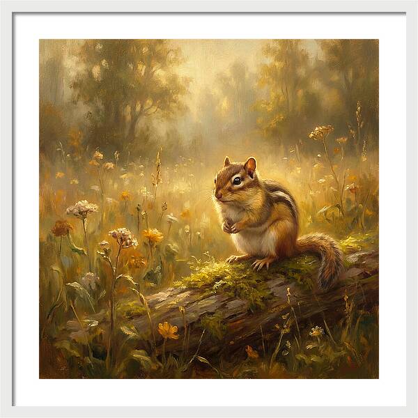 Chipmunk In Nature