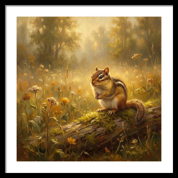 Chipmunk In Nature