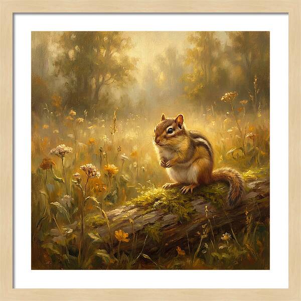 Chipmunk In Nature