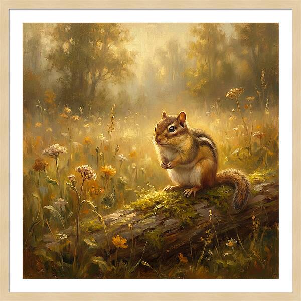 Chipmunk In Nature