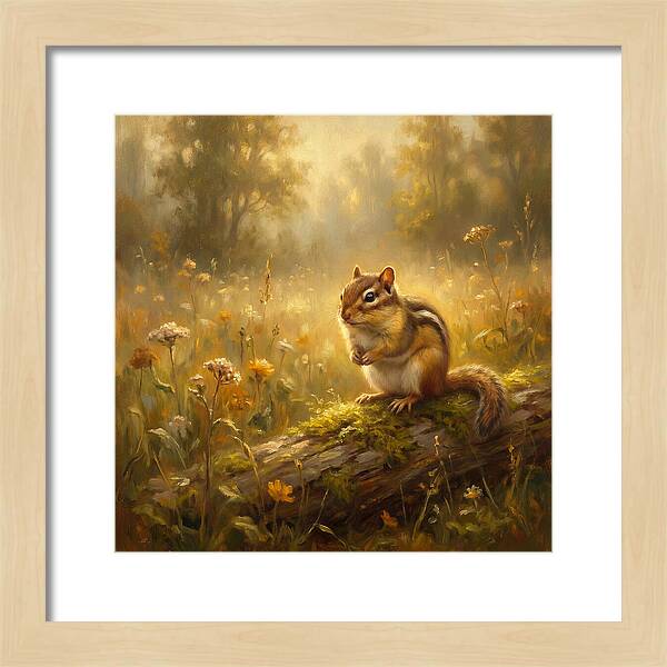 Chipmunk In Nature