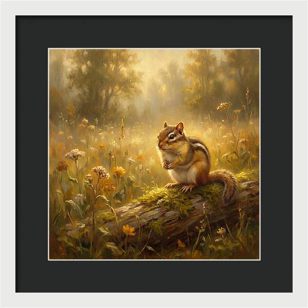 Chipmunk In Nature