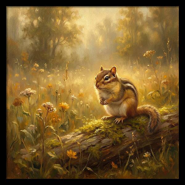 Chipmunk In Nature