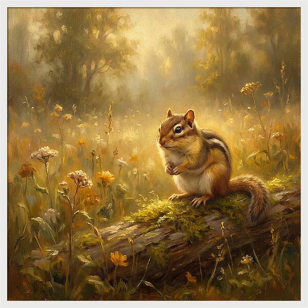 Chipmunk In Nature