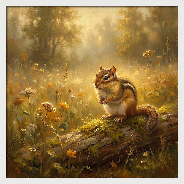 Chipmunk In Nature