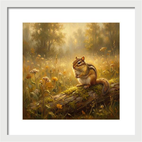 Chipmunk In Nature