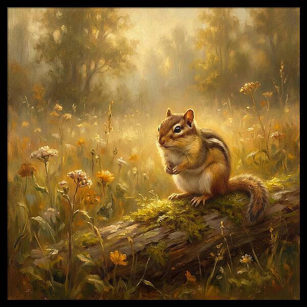 Chipmunk In Nature