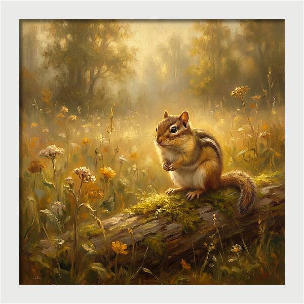 Chipmunk In Nature