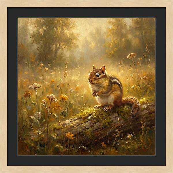 Chipmunk In Nature