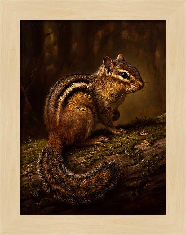Chipmunk In The Forest